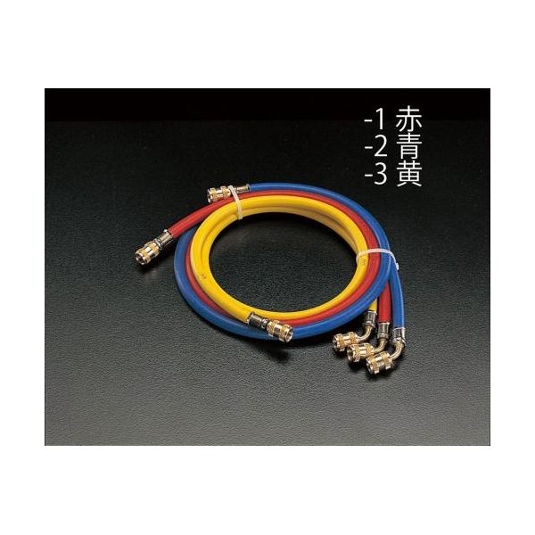 (LINEクーポン有)【個人宅配送不可】【即納在庫品】「直送」エスコ EA104TH-1 150cmR410Aチャージングホース赤 EA104TH1【キャンセル不可】