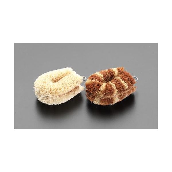 エスコ EA928AG-35 80x50mm ココナッツファイバー たわし 2個入 EA928AG35【キャンセル不可】