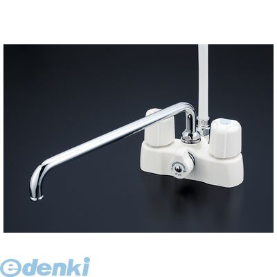 KVKメーカーお問い合わせ：06-6536-2511●2ハンドルのボディに、可変ピッチ機能をプラスし、多様なニーズに対応するデッキ形シャワー●日本工業規格品●JIS規格の耐寒性能を充たした商品●水栓の表面が熱くならない様に、空気層または水層...