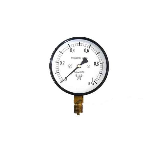 4977292426046 汎用圧力計A100・G3／8 右下精器 右下精器製造 測定器 計測器 空気圧 油圧 水圧