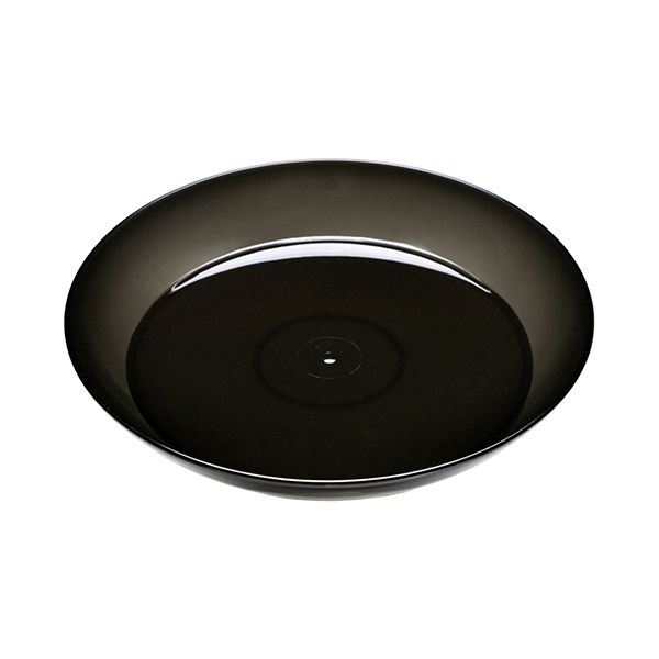 4903266724887 ヤマト クリアプレート 4号 クリアブラック 大和プラスチック 園芸用品 鉢用品 大和プラ販 プラ鉢 鉢受皿 クリアブラック黒
