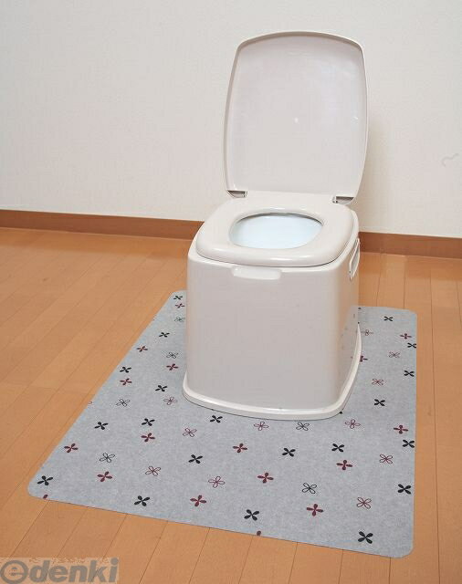 (LINEクーポン有)4973381224890 おくだけ吸着ポータブルトイレマット ベージュ おくだけ吸着 サンコー 洗濯機 BE ずれない 便利 シート 介護 掃除