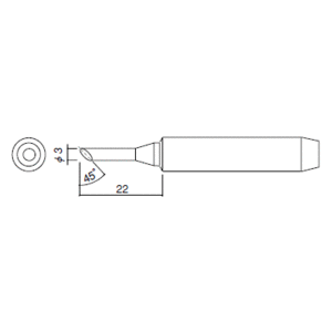 HAKKO（白光）ハッコー ［918-T-3C］ マッハI 918用 こて先 3C型 918T3C