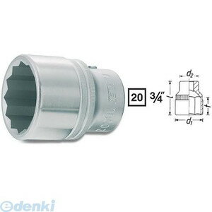 【納期-通常7日以内に発送 在庫切れ時-約2ヶ月 】ハゼット HAZET 1000AZ-1.5/8 ソケット3／4 1000AZ1.5/8