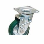 オーエッチ工業 OHUJB-250 OH　プレスキャスター　自在ブレーキ付　ウレタン車　250m OHUJB250