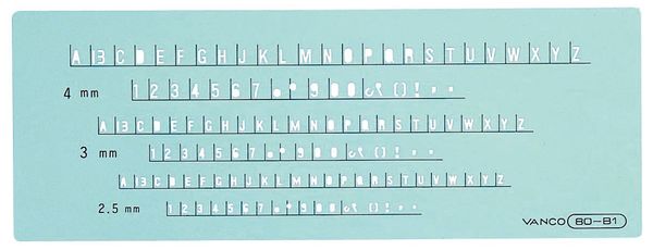 バンコ（VANCO） 10821 テンプレート 80−B1