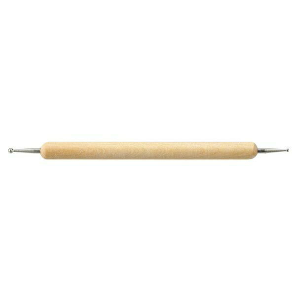 【商品説明】●ドット模様が簡単にできる！●商品サイズ（単位mm)：全長：127mm（ペン先の球：φ1.5〜φ2mm）●セット内容：本体×1●重量（g）：5g●材質：鋼●包装形態：PP袋●包装サイズ：30x150mm●生産国：中国