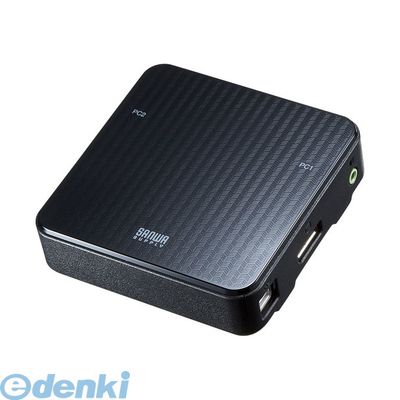 サンワサプライ SW-KVM2WDPU DisplayPort対応手元スイッチ付きパソコン自動切替器...