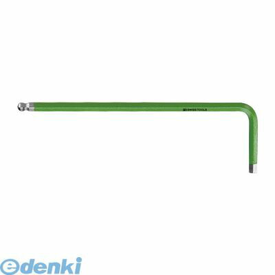 PBスイス 212-2.5RB ボール付レインボーレンチ黄緑色 2122.5RB