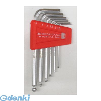 ■仕上げ寸法精度は1/100mmと非常に高精度■サイズ1．5mm以上はニッケルクロームメッキされており、耐錆性と長寿命を可能にしています。■ハンドルの長さはスイス規格VSMに適合しており、通常の六角棒レンチよりユーザーに優しくなっています。■エッジは軽く隅取りしてあり、レンチをたやすくネジ穴に差し込むことができます。■レンチには5桁の生産番号が記されており、この番号で原料段階の製造過程まで遡ることができます。■硬度はHRC59と大変高く、しかも強靭に作られているので、耐摩擦性、持久性に優れ、高トルクをかけることができます。（ISO、DIN規格の最大値でもHRC52）■精密に作られたボールポイントで角度のついたところのネジを回すことが可能です。（斜め30°の角度までOK）■ホルダー付■環境保護を考えたパッケージレス仕様です。ハンドツール【PB　SWISS TOOLS】 ＞ 六角棒レンチ　