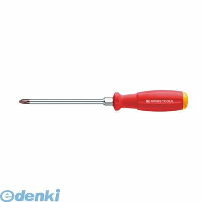 ■スイスグリップは画期的な2種の新素材からなるハンドルです。最新のプラスチック技術の応用によりこのドライバーが開発されました。■ハンドル形状は人間工学的デザインに基づいたマルチクラフトで、厳選された表面素材は人間の手の硬度に近く、従来のPBハンドルの特性が、軟らかく温かみのあるスイスグリップにより更に引き出されています。■ハンドル後部にはドライバーの先端形状のシンボルを記していますので、作業に適したドライバーをすぐに選ぶことができます。■内部は頑丈、外部はソフトな新構造のスイスグリップハンドル■特殊な表面構造により、濡れた手で握っても滑りにくく、さらにオイル・ガソリンに耐性があり、汚れてもきれいに落とせます。■スイスグリップは環境保護についても考慮されており、このハンドルの2種類（ポリプロピレン・サントプレン）の素材はリサイクル可能です。■軸の根元に六角軸を設けていますので、レンチを使いトルクをかけて回す事ができます●適合ネジ：M3-5●サイズ：#2●軸径(φmm)：7●軸長(mm)：100●全長(mm)：210●質量(g)：102●根元六角サイズ(mm)：10ハンドツール【PB　SWISS TOOLS】 ＞ スイスグリップドライバー　