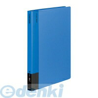 コクヨ KOKUYO ラ−570B 【4個入】クリヤーブック固定式A4縦40枚ポケット 青
