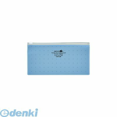 リヒトラブ LIHIT LAB. F-5301-8 AQUA DROPs クリヤーケース ペン 通帳 サイズ・S型 8青【1枚】 4903419168001