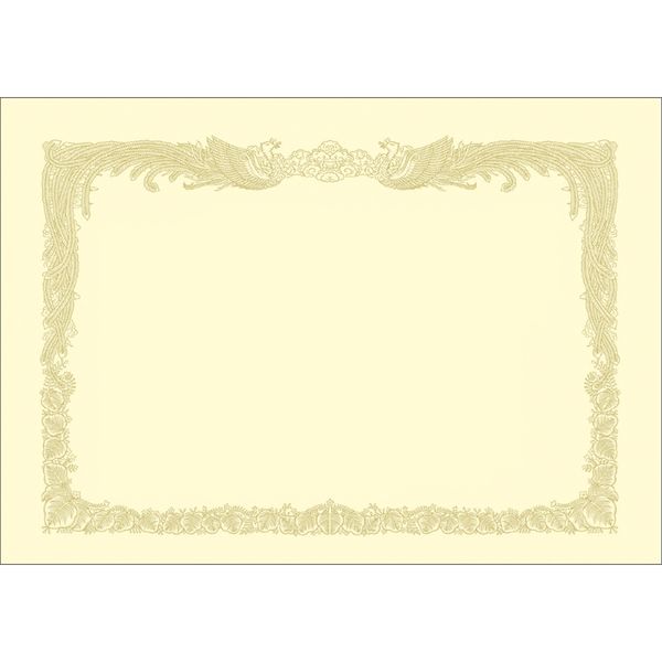 ササガワ タカ印 10-1187 ＊OA賞状用紙　クリーム　A3縦書100【100枚】 101187