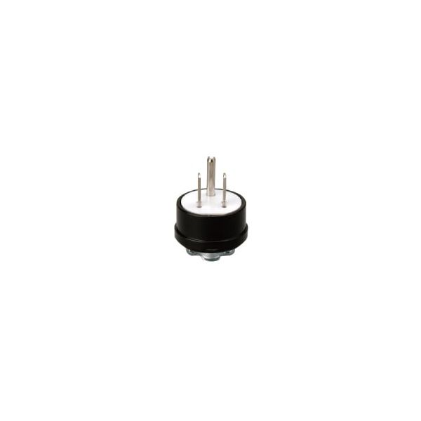明工社 明工 ME2592 15A 125V 接地プラグ グリップ付 黒