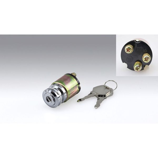 キジマ KIJIMA HD-04107 クロームイグニッションスイッチ HD04107