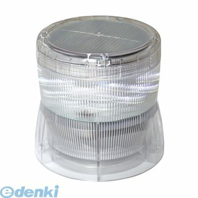 【個数：1個】日恵 VM10S-BW 直送 代引不可・他メーカー同梱不可 ソーラー式回転灯 ニコソーラー【白】 バッテリータイプ VM10SBW