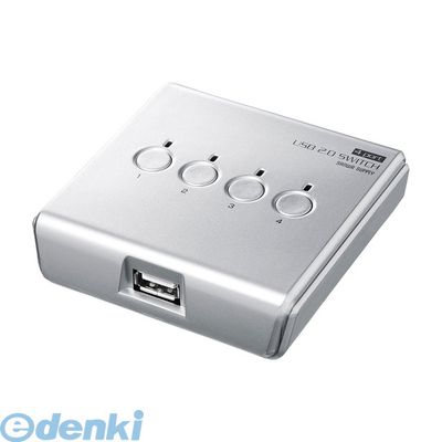 サンワサプライ SW-US24N USB2．0手動切替器【4回路】 SWUS24N USB切替器 SANWA SUPPLY コンパクト 便利グッズ