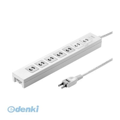 (LINEクーポン有)サンワサプライ TAP-F27-2K 電源タップ 5個口連動集中スイッチ付き＋雷ガード 2P・7個..