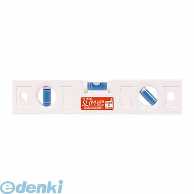 シンワ測定 76332 スリムレベル 200mm白 背面マグネット付