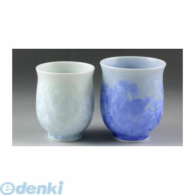 【個数：1個】 KTA169 直送 代引不可・他メーカー同梱不可 花結晶【青・白】 組湯呑