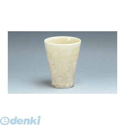 【商品説明】●薄茶色の落ち着いた色合いの小振りなフリーカップ。花が咲いたような紋様を織りなす結晶釉が美しい器です。亜鉛結晶を用いた結晶紋様は、同じ柄が無く一つ一つ違った柄の模様になります。●材質：磁器（京焼・清水焼）、日本製●寸法（約）：Φ75×H100mm●容量（約）：200ml●重量（約）：150g●商品の性質上、色彩・柄・形状等が多少異なる場合がございます。