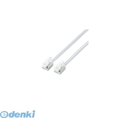 Modular （~5 m） - ELECOM エレコム MJ-T1WH ツメ折れ防止モジュラーケーブルMJT1WH ホワイト 爪折れ防止 スリムモジュラーケーブル MJ-Tシリーズ ツメ折れ防止タイプ