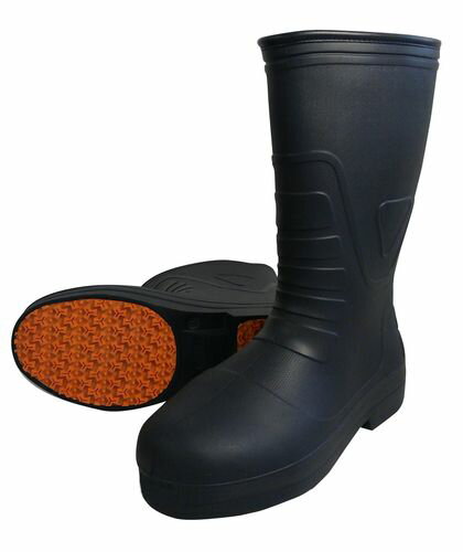喜多 KITA 4931530563122 KR7030 柔らかいEVA安全ラバーブーツ ブラック M