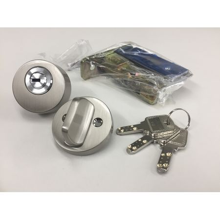 川口技研 SF-5N B/S60MM 本締錠【シリンダー錠】 ニッケル B／S60 サムターンシリーズSF5NB/S60MM