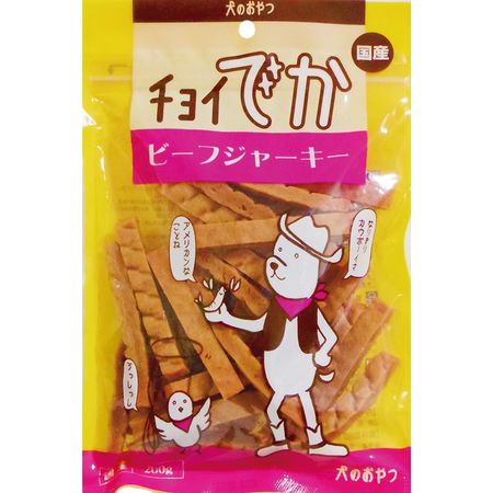 Beef - わんわん 4532066006017 チョイでか ビーフジャーキー 200g