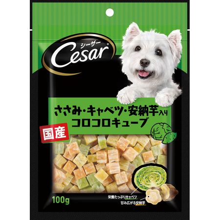 マースジャパンリミテッド 4902397846376 シーザースナック ささみ・キャベツ・安納芋入りコロコロキュ..