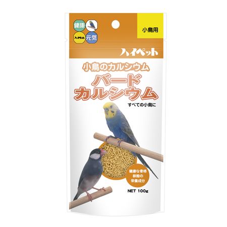 【商品説明】鳥 小鳥 えさ エサ 餌 カルシウム 骨■小鳥の成長と丈夫な骨作りに欠かせないカルシウムを十分に含む小粒ペレットです。■メーカー独自の製法で嗜好性が高く小鳥が喜んで食べてくれます。■原材料：小麦粉、ピーナッツミール、脱脂米ぬか、コーンミール、コーンスターチ、ビール酵母、リン酸カルシウム、炭酸カルシウム、貝殻粉砕パウダー、食塩、ビタミンミックス■保証成分：粗たんぱく質8.0％以上、粗脂質3.0％以上、粗繊維4.0％以下、粗灰分10.0％以下、水分10.0％以下■賞味期限：18ヶ月■原産国または製造地：日本