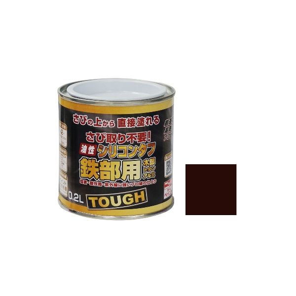 ニッペホームプロダクツ 4976124218415 直送 代引不可・他メーカー同梱不可 油性シリコンタフ チョコレート 0．2L