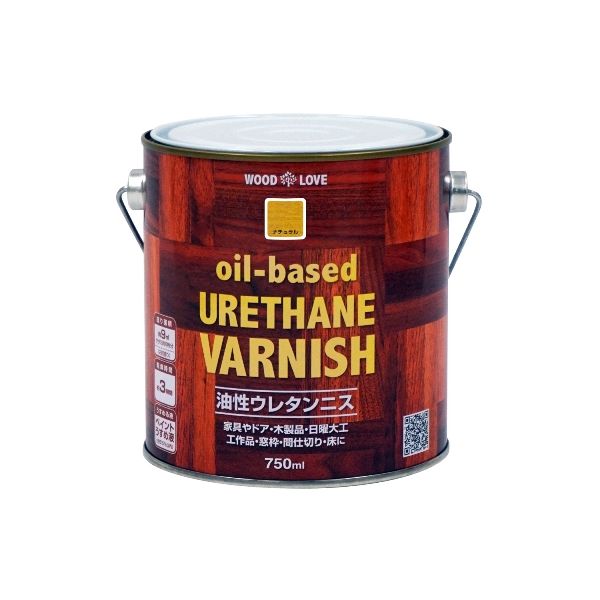 ニッペホームプロダクツ 4976124516504 直送 代引不可・他メーカー同梱不可 WOODLOVE 油性ウレタンニス ナチュラル 750ml