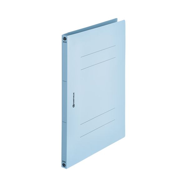 スマートバリュー D023J-RBL PPフラットファイルA4S R青10冊 D023JRBL ジョインテックス ロイヤルブルー PP製バインダー タテ型