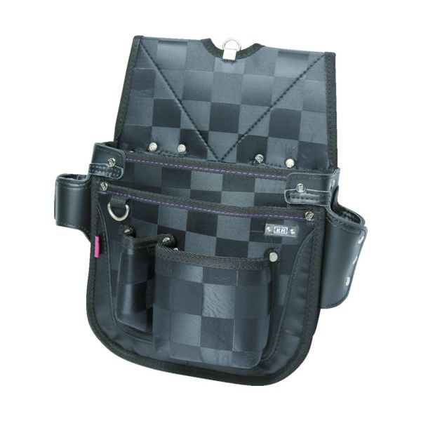 (LINEクーポン有)基陽 RY900 KH 龍牙 釘袋 ネイルバッグ 龍牙シリーズ KIYO KH龍牙ネイルバック 龍牙ネイルバッグ 作業工具 ブラック 道具袋