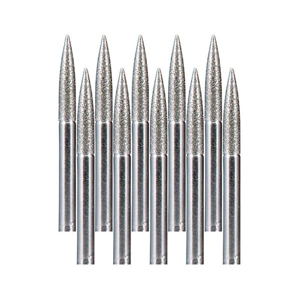 東洋アソシエイツメーカーお問い合わせ：042-561-0611【商品説明】●軸：φ3.0mm●粒度：150●刃径：φ3.0mm●刃長：14mm●全長：45mm●内容数：10