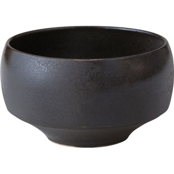 (LINEクーポン有)西海陶器 18172 haku碗 侘黒 波佐見焼 抹茶碗 長十郎窯haku碗 電子レンジ使用可 おかず鉢 ご飯茶碗 はさみ焼 ボウル スープ うつわ お茶碗 和食器 飯碗 磁器 佗黒