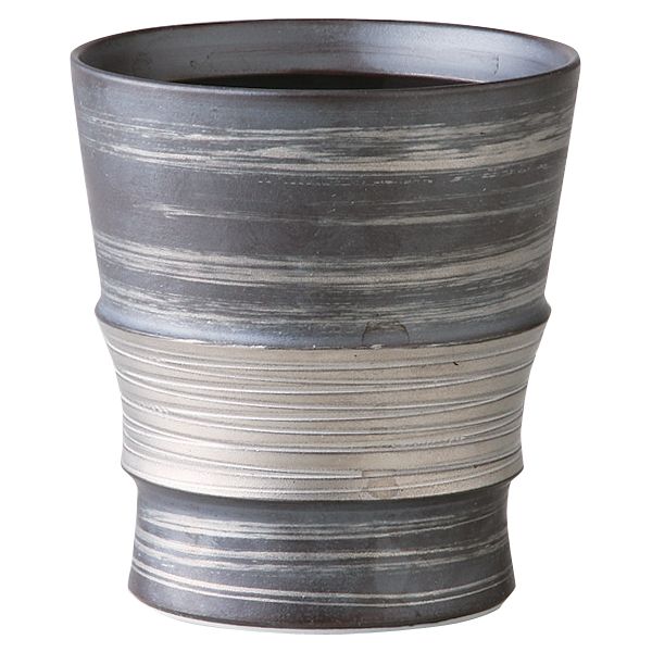 (LINEクーポン有)西海陶器 58517 銀彩 ワビカップ 波佐見焼 波佐見焼銀彩 ハイボール 日本酒 コップ お..