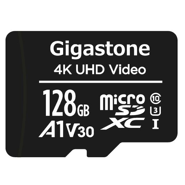 (LINEクーポン有)Gigastone GJMX-128GV3A1 A1V30クラス microSDカード GJMX128GV3A1