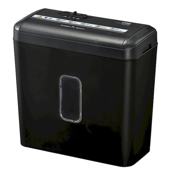 オーム電機 SHR-X205B クロスカットシュレッダー ダストボックス容量8リットル／ブラック SHR−X205B SHRX205B OHM