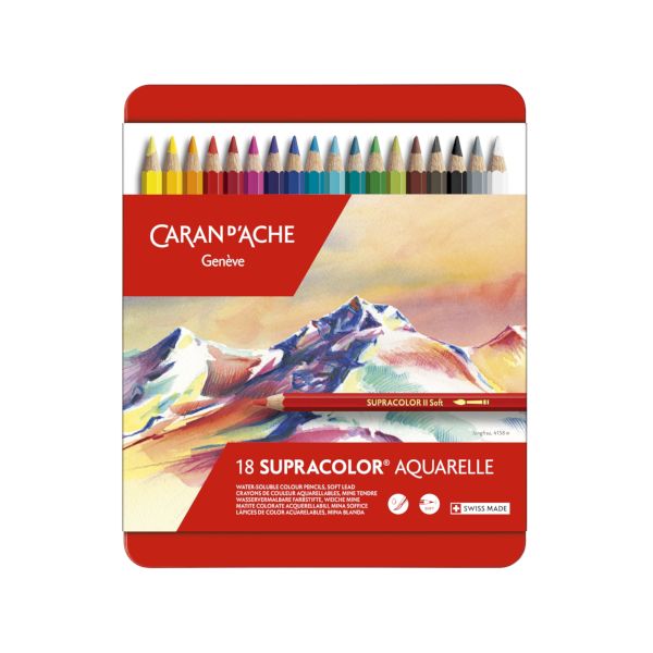 13 - 24 Colors - (LINEクーポン有)ホルベイン画材 618243 CDA3888−318スプラカラ−18色 カランダッシュ スプラカラー 水彩色鉛筆 スプラカラーソフト 水溶性色鉛筆