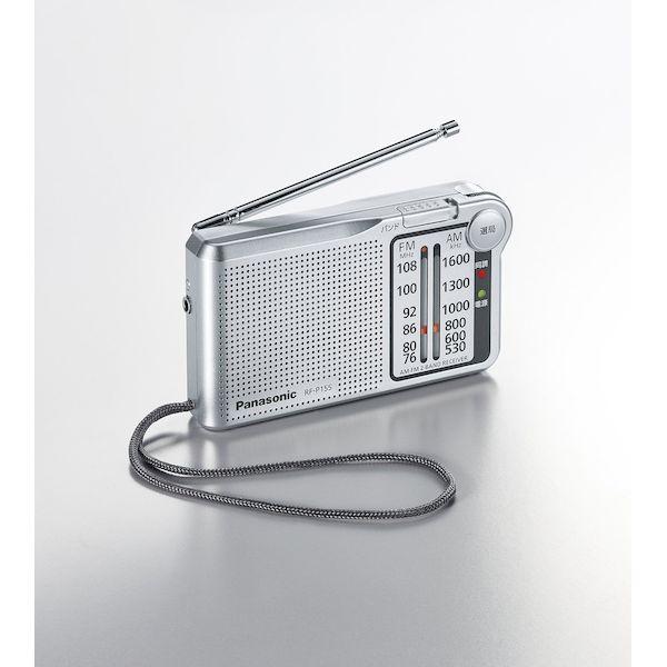 パナソニック電工 Panasonic RF-P155-S FM／AM 2バンドラジオ RFP155S シルバー ワイドFM対応