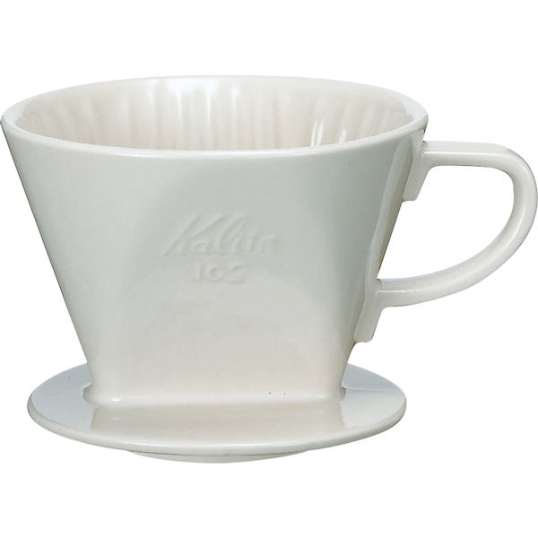 (LINEクーポン有)4901369502012 カリタ 陶器製コーヒードリッパー 101−ロト Kalita ホワイト 珈琲 コー..