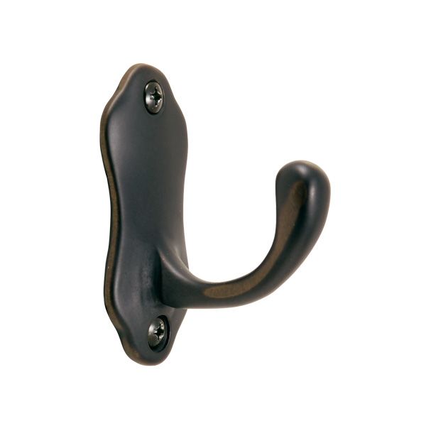 Hooks - 【在庫切れ】【納期未定】ゴーリキアイランド 610936 真鍮製フック 010シリーズ 黒色 真鍮 コートフック アンティーク レトロ