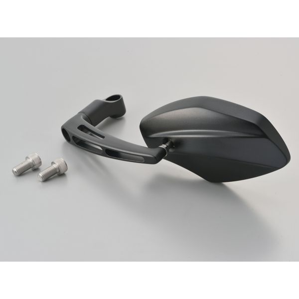 (LINEクーポン有)デイトナ DAYTONA 98917 パラレルミラー ヘキサゴン 左用 ブラストブラック パラレルミラーヘキサゴン バイク用 右用