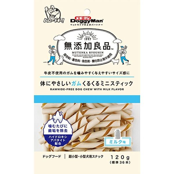 Chewing Gums - (LINEクーポン有)ドギーマン 4976555824001 無添加良品やさしいガムミニST120g