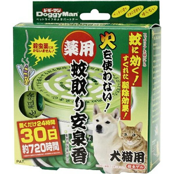 (LINEクーポン有)ドギーマン 4976555940305 薬用蚊取り安泉香