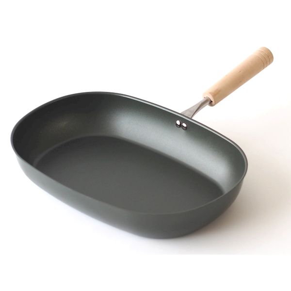Ih Incompatible - 杉山金属 KS-3043 匠味シリーズ 鉄製オーバルフライパン KS3043