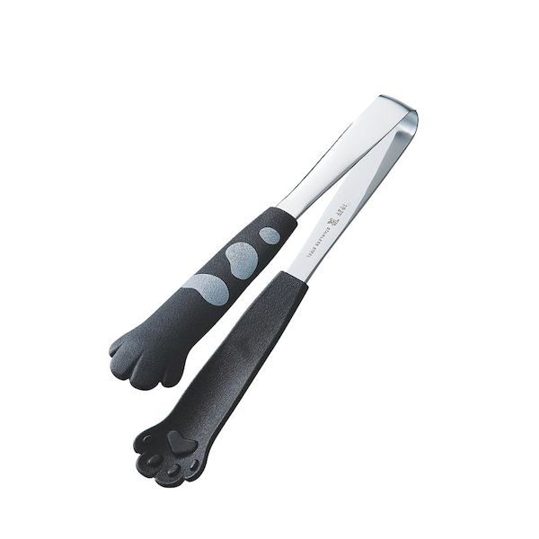 (LINEクーポン有)4562208691160 田辺金具 18−0卓上トングきゃっちだにゃん たま黒 黒たま TANABE きゃ..